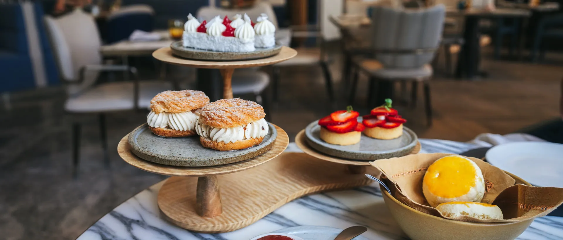 The Signature High Tea spread at The Westin Perth's Haven Lounge.