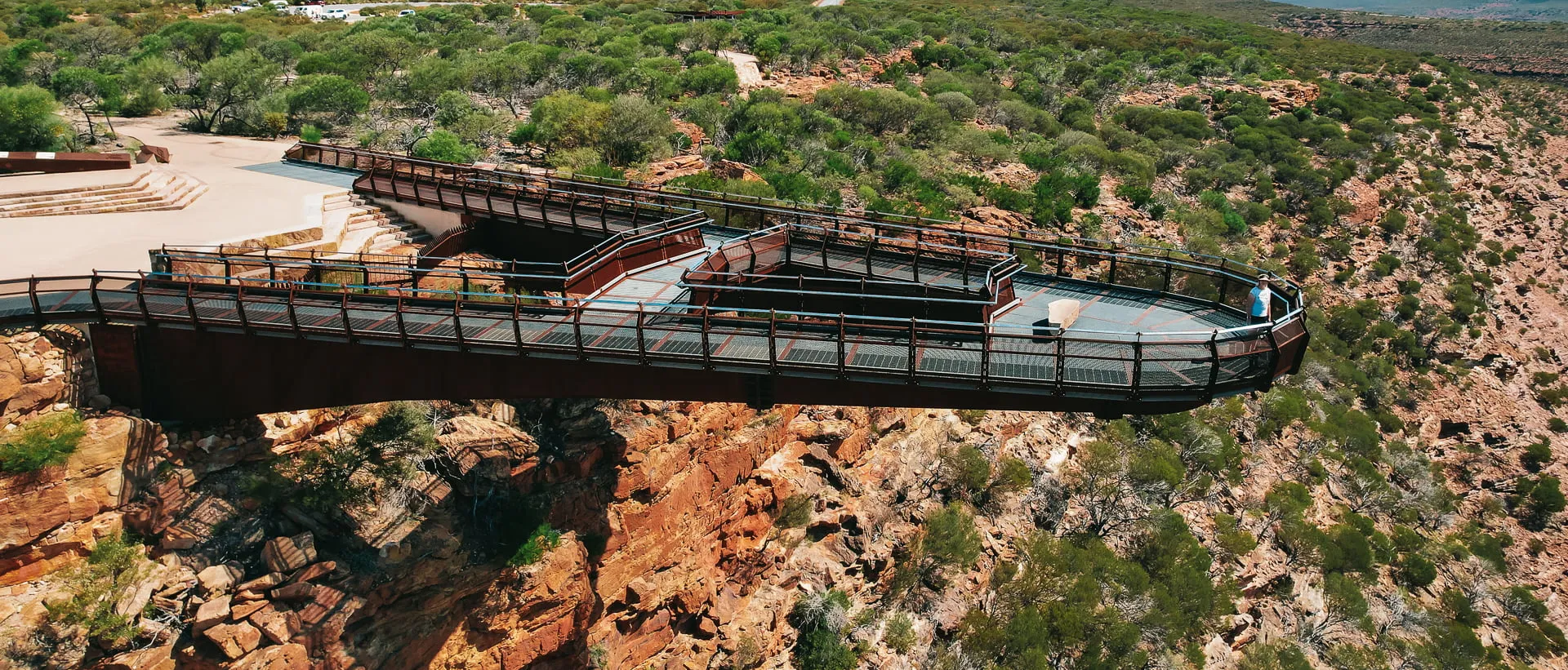 The dramatic coastal cliffs and gorges of Kalbarri, Western Australia.