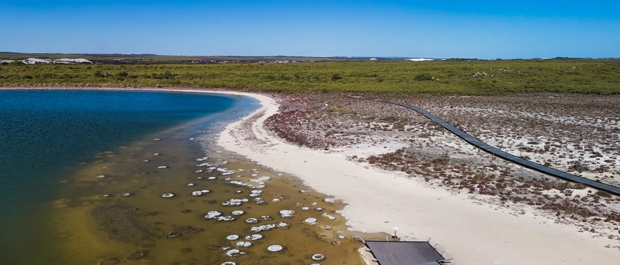Lake Thetis near Cervantes, home to some of the world's oldest living fossils.